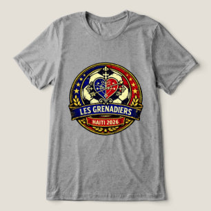 T-shirt En Tri-matière Les Grenadiers Haïti Football Blason Vintage