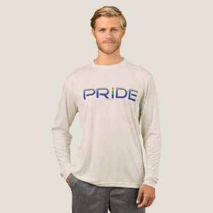 T-shirt En Tri-matière Les lettres métalliques du mot de fierté de Slippe