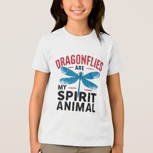 T-shirt En Tri-matière Les libellules sont mon esprit animal (Recto)
