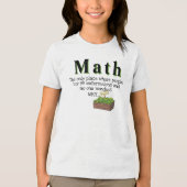 T-shirt En Tri-matière Les maths sont déroutantes, Funny Math Pun Humour (Recto)