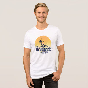 T-shirt En Tri-matière Les montagnes appellent l'amoureux de la montagne