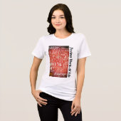 T-shirt En Tri-matière Les mots fournissent un message inspirant pour les (Recto plein)