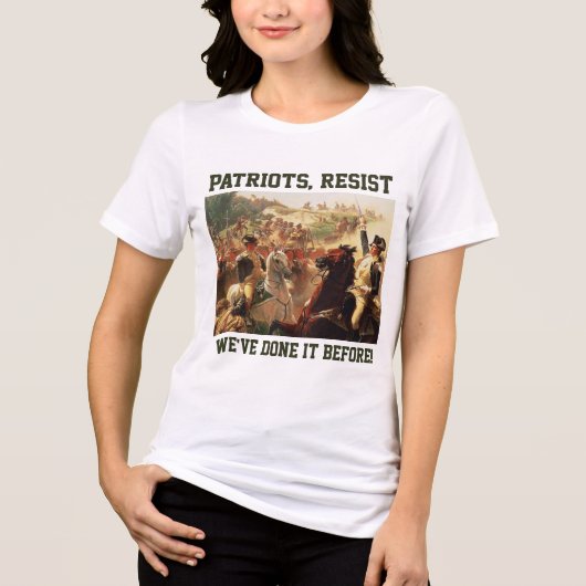 T-shirt En Tri-matière Les patriotes résistent aux attaques contre la dém (Recto)