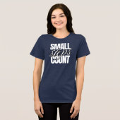 T-SHIRT EN TRI-MATIÈRE LES PETITS PAS COMPTE (Recto plein)