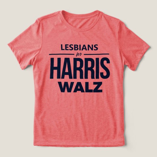T-shirt En Tri-matière Lesbiennes pour Harris Walz (Design Recto)