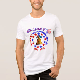T-SHIRT EN TRI-MATIÈRE L'ESPRIT DE 26 : LE SEMIQUINCENTENAIRE AMÉRICAIN