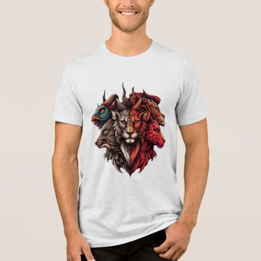 T-shirt En Tri-matière L'essence de Chimera : une fusion de la nature (Recto)