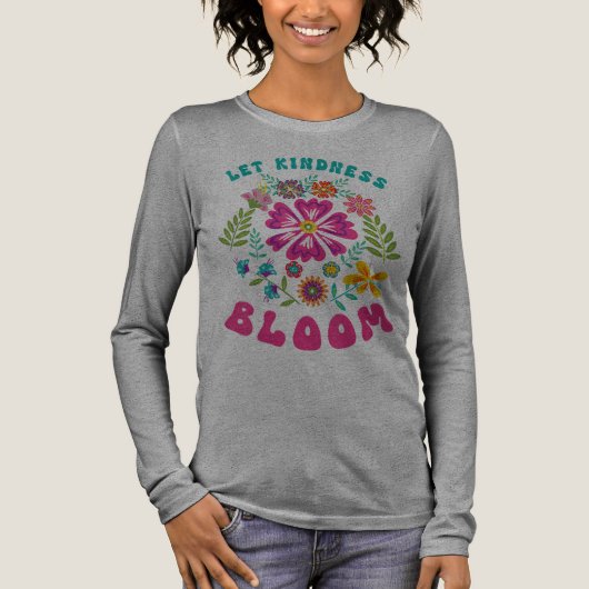 T-shirt En Tri-matière Let kindness bloom (Recto)