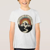 T-shirt En Tri-matière Let’s Get Lost Retro Mountain Adventure Outdoor (Recto)