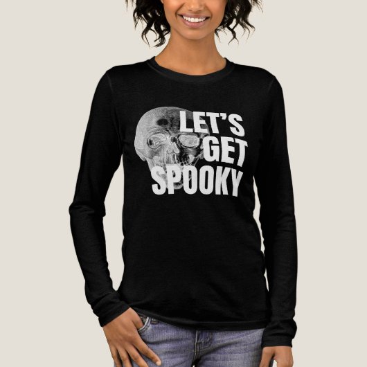 T-shirt En Tri-matière "Let's Get Spooky" Skull T Shirt (Recto)