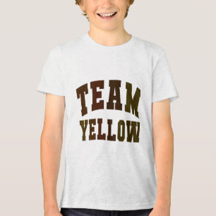 T-shirt En Tri-matière Lets Go Team Yellow Summer Camp War Game School Sp