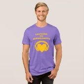 T-shirt En Tri-matière Lettres à Bernadette (violet et or) (Recto plein)