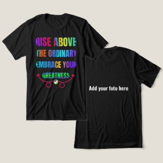 T-shirt En Tri-matière Levez-vous au-dessus de l'ordinaire Embrassez votr