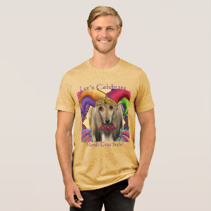 T-SHIRT EN TRI-MATIÈRE LÉVRIER AFGHAN
