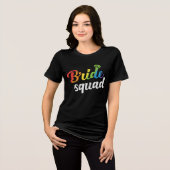 T-shirt En Tri-matière LGBT Pride Brigade Mariage Gay Lesbian Rainbow (Recto plein)
