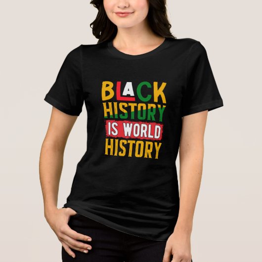 T-shirt En Tri-matière L'Histoire Noire est l'Histoire Mondiale 2025 Tri- (Recto)