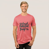 T-shirt En Tri-matière Libérer le potentiel, inspirer la progression (Recto plein)