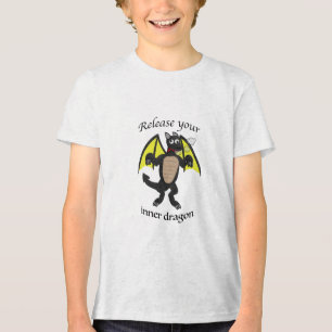 T-shirt En Tri-matière Libérez votre dragon intérieur (drôle)
