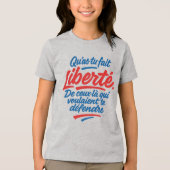 T-shirt En Tri-matière Liberté (Recto)