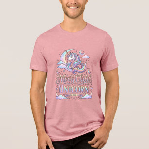 T-shirt En Tri-matière Licorne Lune Enfant Licorne Conception Originale Z