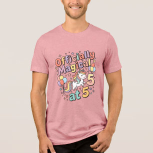 T-shirt En Tri-matière Licorne officiellement magique à 5 conceptions bla