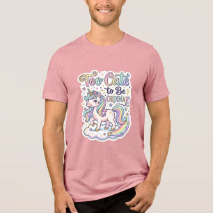 T-shirt En Tri-matière Licorne Trop Mignonne pour être Ordinaire Vecteur
