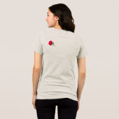 T-shirt En Tri-matière L'idée du livre féminin en fleurs T-shirt (Verso intégral)