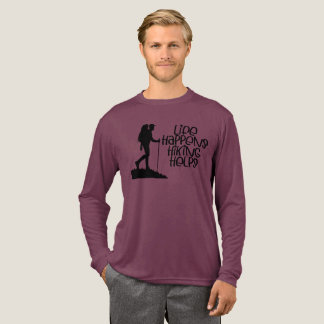 T-shirt En Tri-matière Life Happens Hiking Helps, Funny Hiking