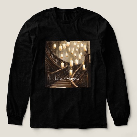 T-shirt En Tri-matière Life is Magical Candles Staircase (Motif devant)