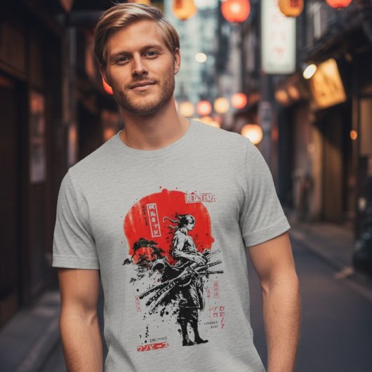 T-shirt En Tri-matière Limited Samurai Manga Legend Retro Unisex