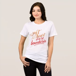 T-shirt En Tri-matière Limites du coeur doux et aiguisé T-shirt féminin