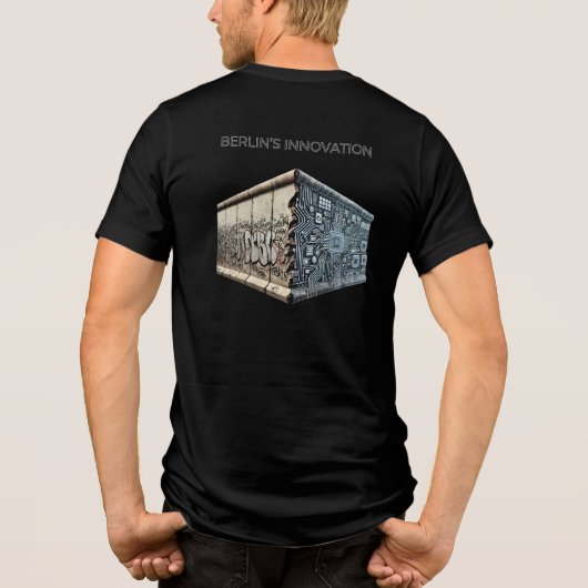 T-shirt En Tri-matière L'innovation de Berlin : code le mur (Verso)