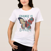 T-shirt En Tri-matière L'inspiration change le beau mot art (Recto)