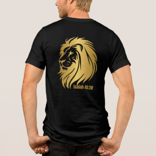 T-shirt En Tri-matière Lion d'or de Juda Isaïe 40:28 Chrétien