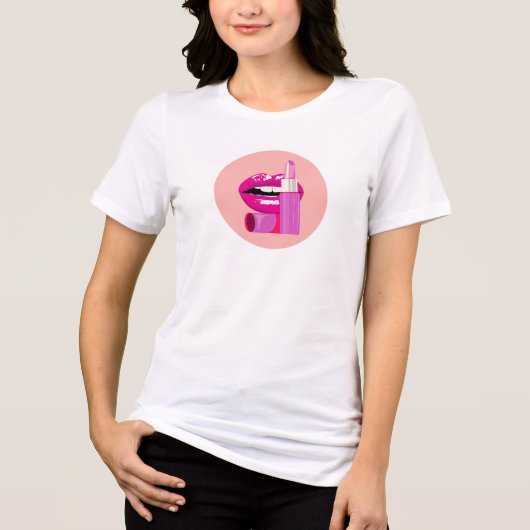 T-shirt En Tri-matière Lips (Recto)