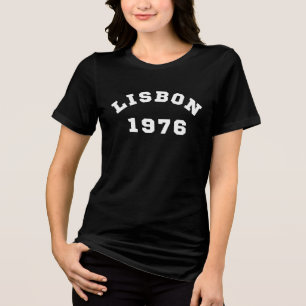 T-shirt En Tri-matière Lisbonne Portugal Ville 1976 Vintage