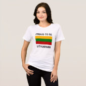 T-shirt En Tri-matière Lithuania: Proud to be Lithuanian (Recto plein)