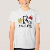 T-shirt En Tri-matière Little Miss Jingle Belle Noël (Recto)