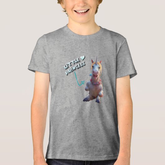 T-shirt En Tri-matière Little Princess (Recto)