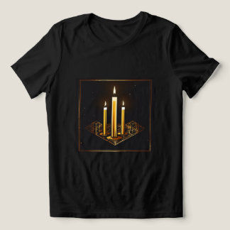 T-shirt En Tri-matière Logo Chandelles Shabbat T-SHIRT
