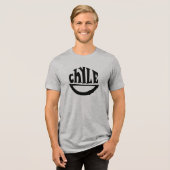 T-SHIRT  EN TRI-MATIÈRE LOGO CHYLE (Recto plein)
