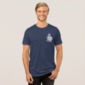 T-shirt En Tri-matière Logo de poche blanc Polycameraus (Recto plein)