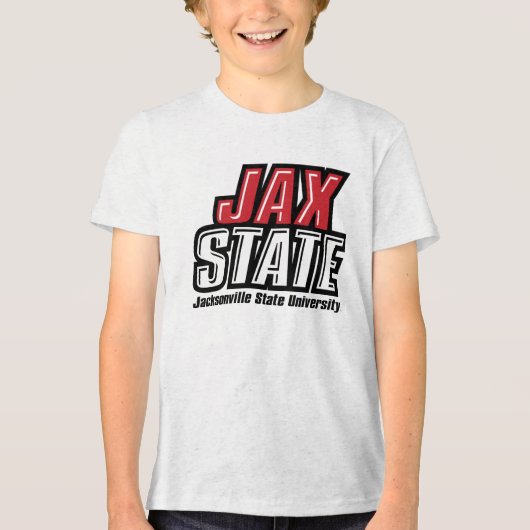 T-shirt En Tri-matière Logo d'état de Jacksonville State University JAX S (Recto)