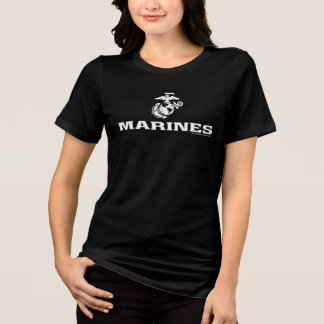 T-shirt En Tri-matière Logo empilé USMC - Blanc