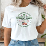 T-shirt En Tri-matière Logo père Noël's Christmas Tree Farm Style Vintage<br><div class="desc">Passez des vacances amusantes avec le logo de la ferme de Noël de Père Noël avec une jolie illustration vintage en aquarelle et typographie. Orné de deux petits rennes et d'un camion transportant un pin.</div>