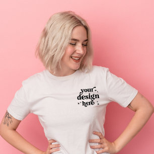 T-shirt En Tri-matière Logo personnalisé de conception avant et arrière