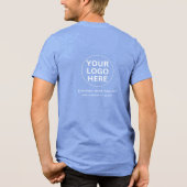 T-shirt En Tri-matière Logo promotionnel Unisex Blue (Verso)