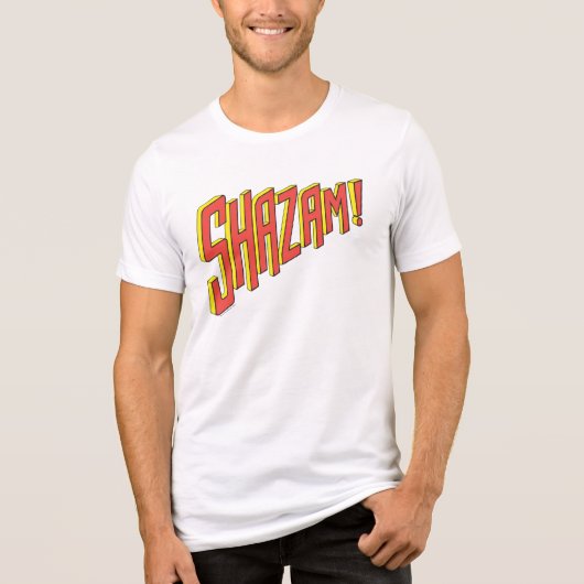 T-shirt En Tri-matière Logo Shazam Rouge/Jaune (Recto)
