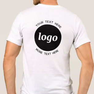 T-shirt En Tri-matière Logo Simple Avec Texte Professionnel Promotionnel