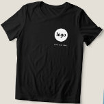 T-shirt En Tri-matière Logo simple et promotion de l'entreprise textuelle<br><div class="desc">Logo simple et t-shirt d'affaires texte personnalisé. Remplacez le logo et le texte par le vôtre pour customiser. Portez-les vous-même,  donnez-les à vos employés et collègues,  vendez-les à vos clients ou à vos clients ou donnez-les comme matériel promotionnel pour inspirer la fidélité de vos clients.</div>